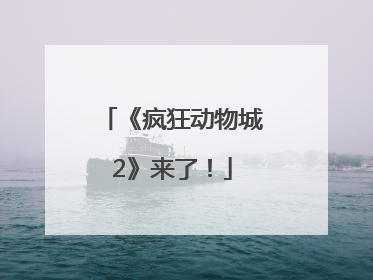 《疯狂动物城2》来了！