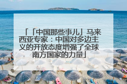 「中国那些事儿」马来西亚专家：中国对多边主义的开放态度增强了全球南方国家的力量
