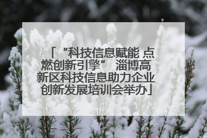 “科技信息赋能 点燃创新引擎” 淄博高新区科技信息助力企业创新发展培训会举办