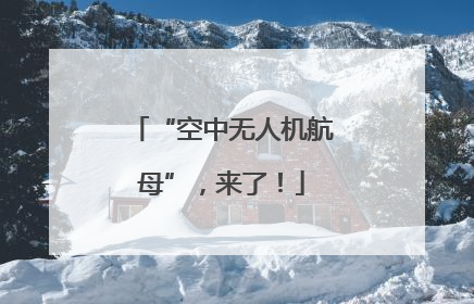 “空中无人机航母”，来了！