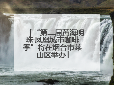 “第二届黄海明珠·凤凰城市咖啡季”将在烟台市莱山区举办