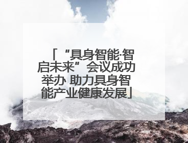 “具身智能·智启未来”会议成功举办 助力具身智能产业健康发展