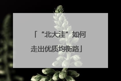 “北大洼”如何走出优质均衡路