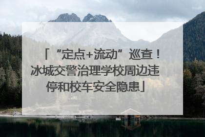 “定点+流动”巡查！冰城交警治理学校周边违停和校车安全隐患