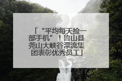 “平均每天捡一部手机”！鲁山县尧山大峡谷漂流集团表彰优秀员工