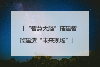 “智慧大脑”搭建智能建造“未来现场”