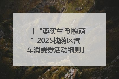 “要买车 到槐荫”2025槐荫区汽车消费券活动细则