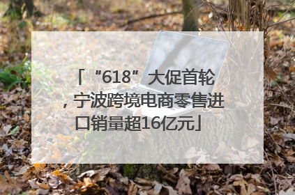 “618”大促首轮，宁波跨境电商零售进口销量超16亿元