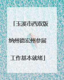 玉溪市西双版纳州德宏州参展工作基本就绪