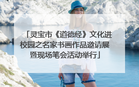 灵宝市《道德经》文化进校园之名家书画作品邀请展暨现场笔会活动举行
