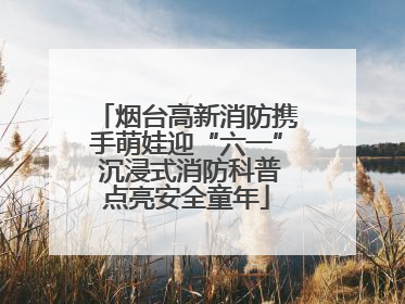 烟台高新消防携手萌娃迎“六一” 沉浸式消防科普点亮安全童年