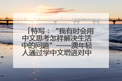 特写：“我有时会用中文思考怎样解决生活中的问题”——澳年轻人通过学中文增进对中华文化的理解