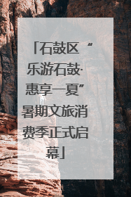 石鼓区“乐游石鼓·惠享一夏”暑期文旅消费季正式启幕