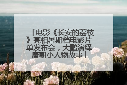 电影《长安的荔枝》亮相暑期档电影片单发布会，大鹏演绎唐朝小人物故事