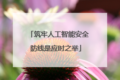 筑牢人工智能安全防线是应时之举