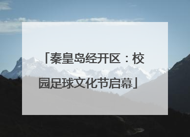 秦皇岛经开区：校园足球文化节启幕