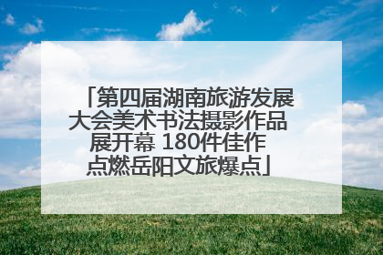 第四届湖南旅游发展大会美术书法摄影作品展开幕 180件佳作点燃岳阳文旅爆点