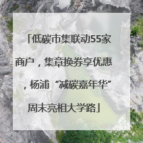 低碳市集联动55家商户，集章换券享优惠，杨浦“减碳嘉年华”周末亮相大学路