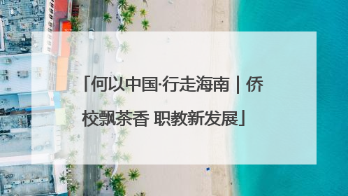 何以中国·行走海南｜侨校飘茶香 职教新发展