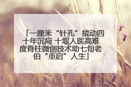 一厘米“针孔”撬动四十年沉疴 十堰人医高难度脊柱微创技术助七旬老伯“重启”人生