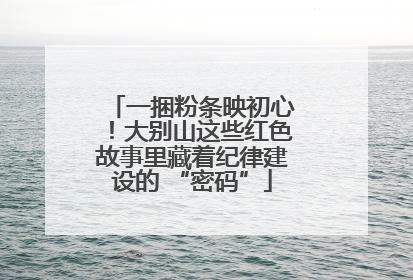 一捆粉条映初心！大别山这些红色故事里藏着纪律建设的 “密码”