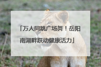 万人同跳广场舞！岳阳南湖畔跃动健康活力