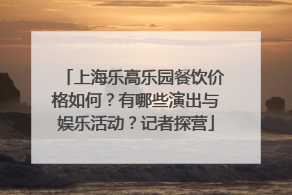 上海乐高乐园餐饮价格如何？有哪些演出与娱乐活动？记者探营