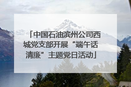 中国石油滨州公司西城党支部开展“端午话清廉”主题党日活动
