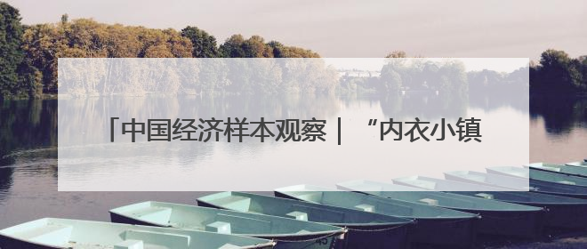 中国经济样本观察｜“内衣小镇”织出500亿元“里子产业”