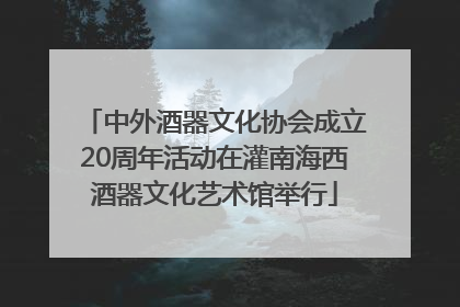 中外酒器文化协会成立20周年活动在灌南海西酒器文化艺术馆举行