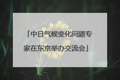中日气候变化问题专家在东京举办交流会
