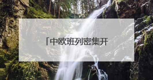 中欧班列密集开行助推“落地经济” 激活周边地区发展新动能