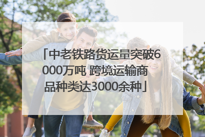 中老铁路货运量突破6000万吨 跨境运输商品种类达3000余种