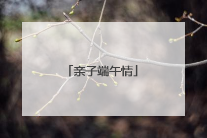亲子端午情