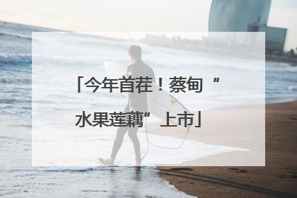 今年首茬！蔡甸“水果莲藕”上市