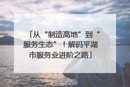 从“制造高地”到“服务生态”！解码平湖市服务业进阶之路