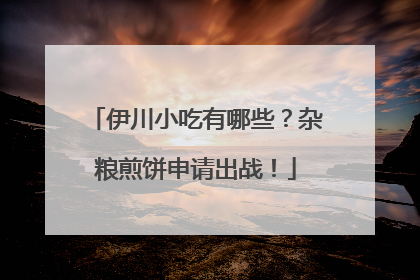 伊川小吃有哪些？杂粮煎饼申请出战！