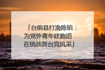 台前县打渔陈镇：为党外青年建跑道 在统战舞台竞风采