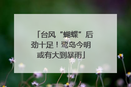 台风“蝴蝶”后劲十足！鹭岛今明或有大到暴雨