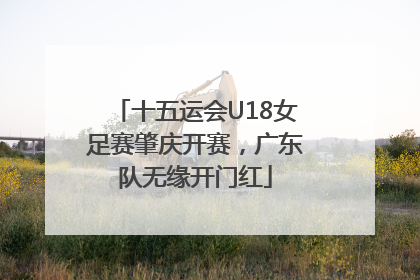 十五运会U18女足赛肇庆开赛，广东队无缘开门红