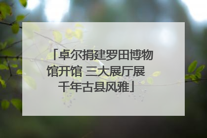卓尔捐建罗田博物馆开馆 三大展厅展千年古县风雅