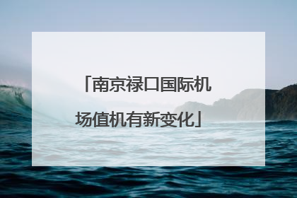 南京禄口国际机场值机有新变化