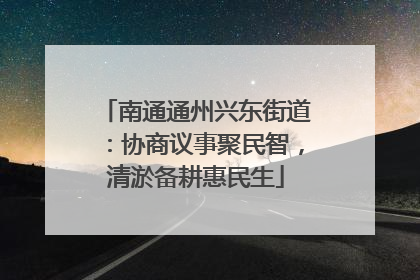 南通通州兴东街道：协商议事聚民智，清淤备耕惠民生