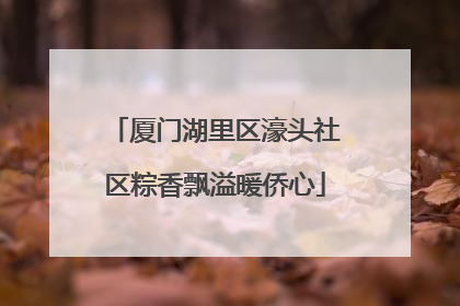 厦门湖里区濠头社区粽香飘溢暖侨心