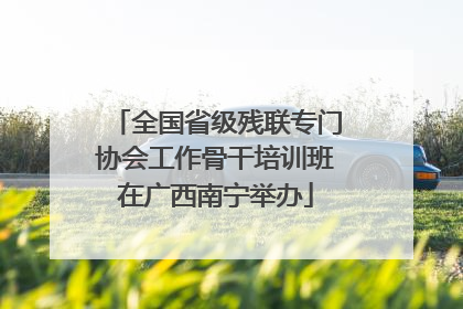 全国省级残联专门协会工作骨干培训班在广西南宁举办
