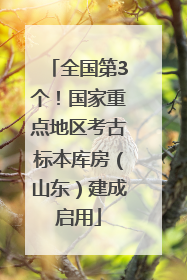 全国第3个！国家重点地区考古标本库房（山东）建成启用