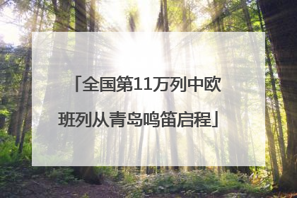 全国第11万列中欧班列从青岛鸣笛启程