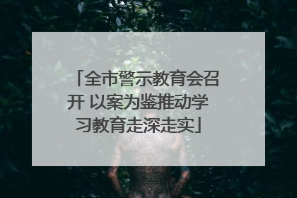全市警示教育会召开 以案为鉴推动学习教育走深走实