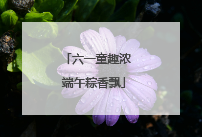 六一童趣浓 端午粽香飘
