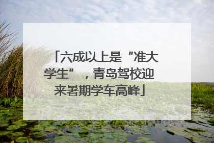 六成以上是“准大学生”，青岛驾校迎来暑期学车高峰